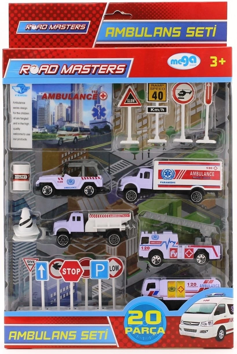 BUĞZ Kamyonlu Metal Ambulans Seti  Jp9105