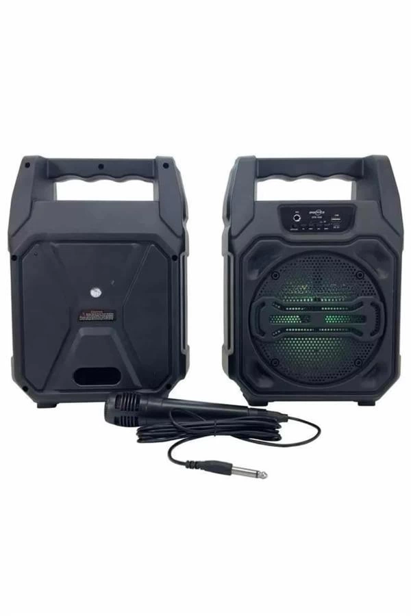 BUĞZ Karaoke Mikrofonlu Fm Radyolu Bluetooth Hoparlör Yüksek Ses Kaliteli