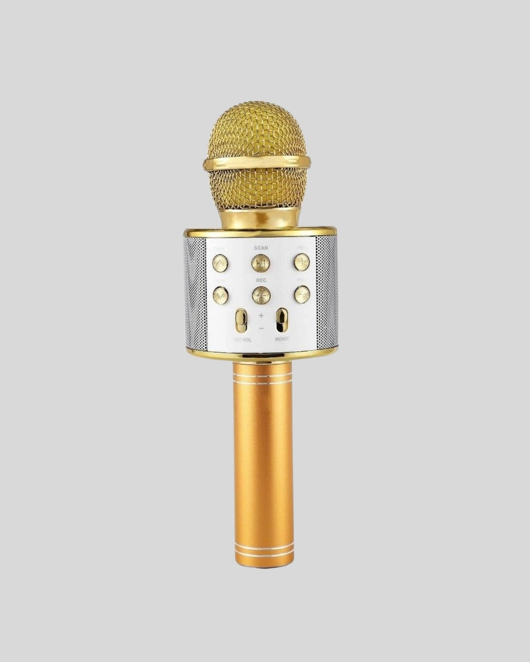 BUĞZ Karaoke Mikrofonu Bluetooth USB AUX Girişli Yankı Efektli