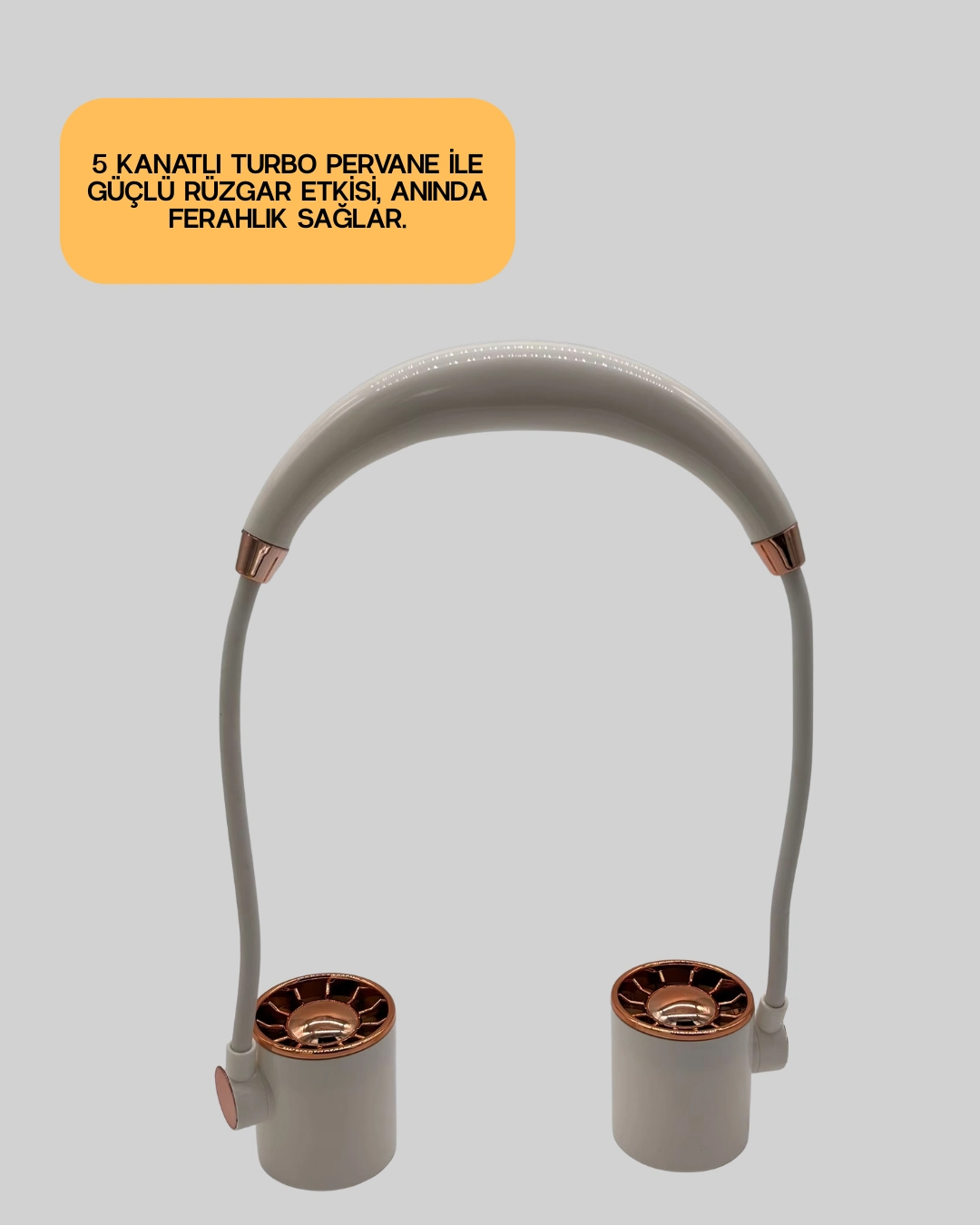 BUĞZ KATLANABİLİR ASILABİLİR MİNİ FAN USB ŞARJLI 3 KADEMELİ SESSİZ - BUĞZ
