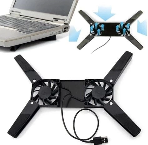 BUĞZ Katlanabilir Laptop Soğutucu 2 fanlı