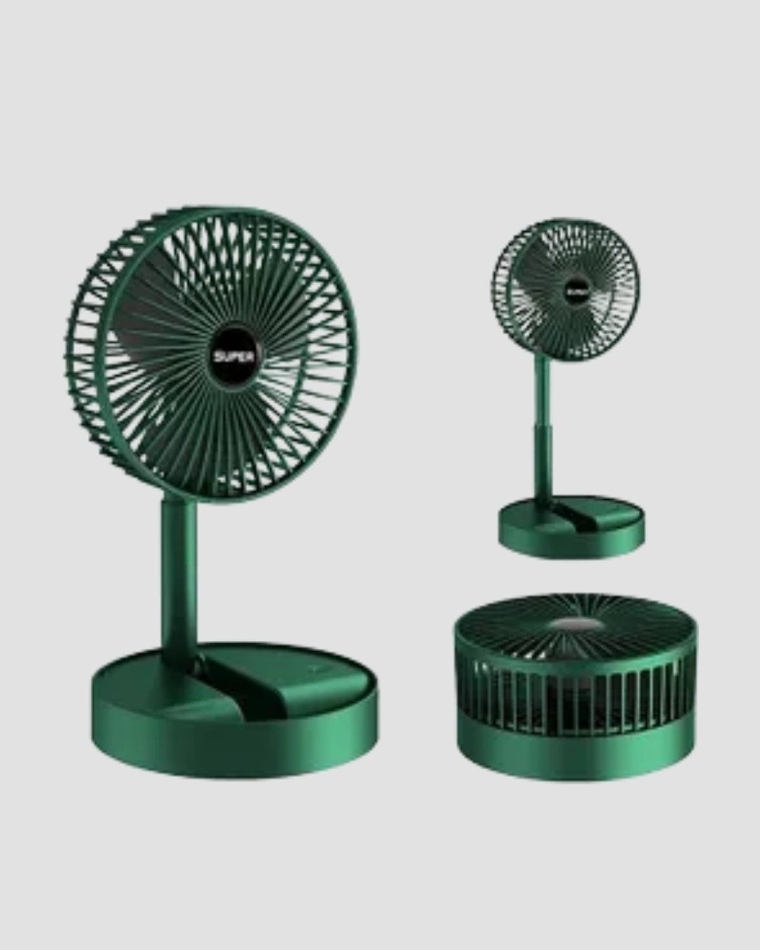 BUĞZ Katlanabilir Mini Fan – 3 Kademeli Soğutma, Şarjlı