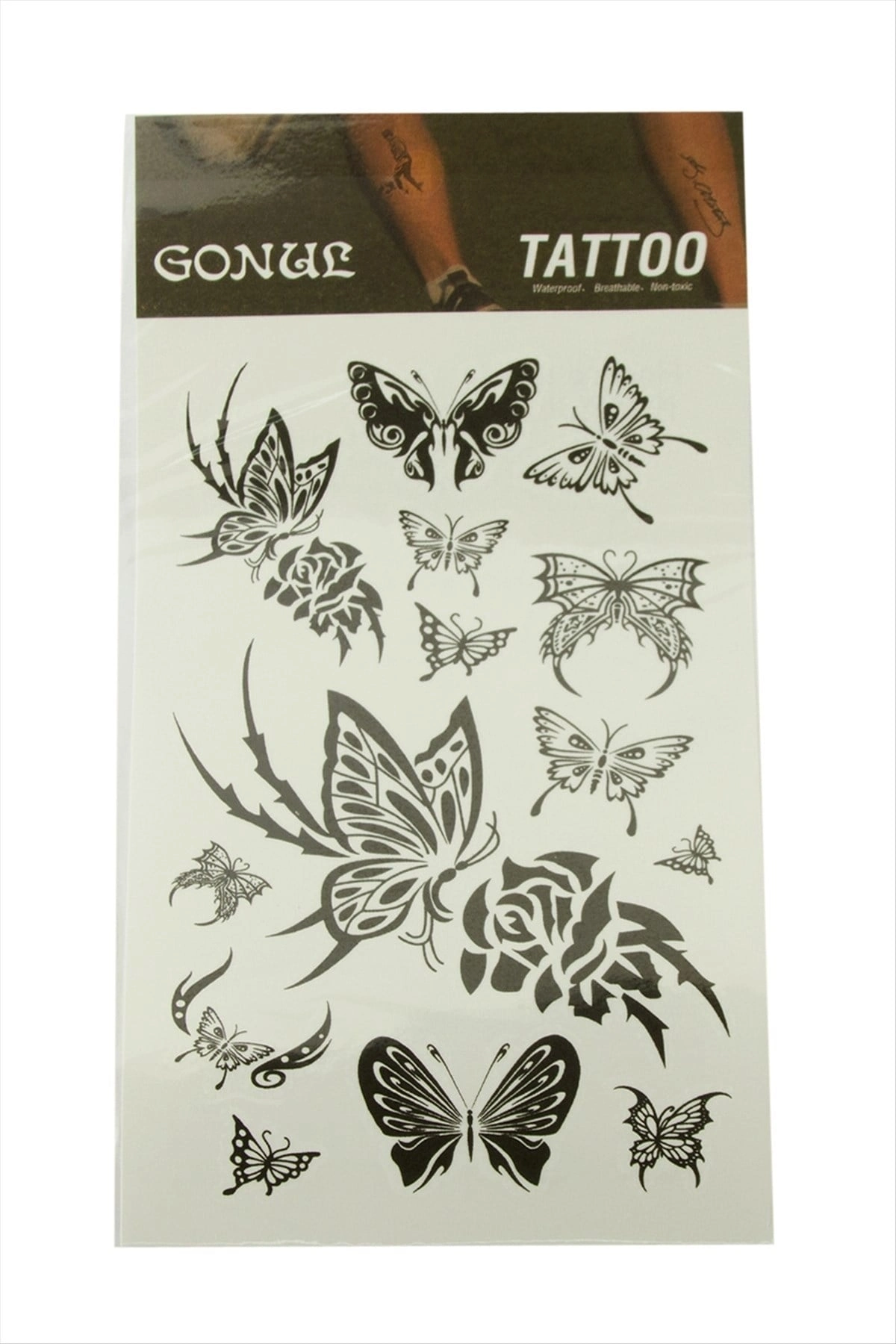 BUĞZ Kelebek Tattoo Dövme Sticker
