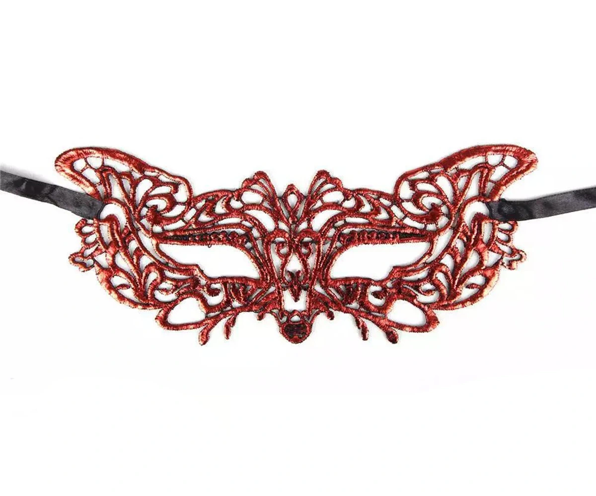 BUĞZ KIRMIZI DANTEL MASqUERADE MASKESİ 9 NO BUĞZ KIRMIZI DANTEL MASqUERADE MASKESİ 9 NO