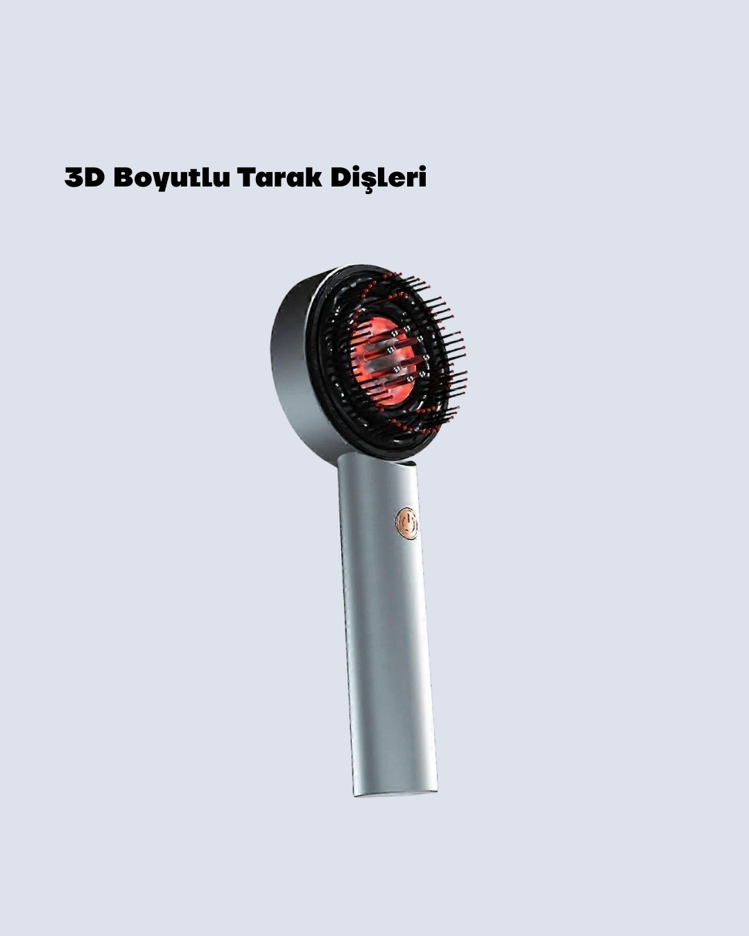 BUĞZ Kırmızı Işık Terapi Saç Derisi Masaj Tarağı 3 Modlu Yağ Hazneli