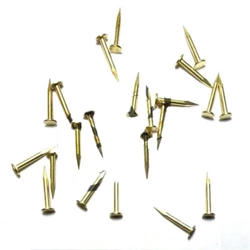 BUĞZ Klips, Menteşe, Ayağı Çivisi 9mm Çelik - Sarı 10gr