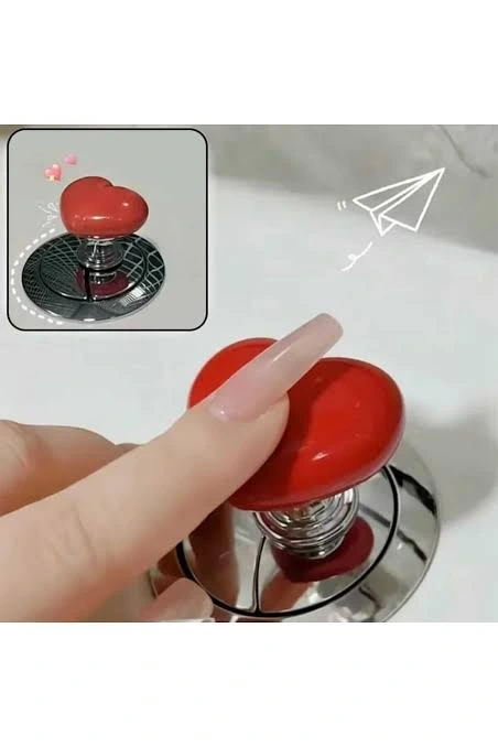 BUĞZ KLOZET SİFON TUŞU KALP TASARIMLI