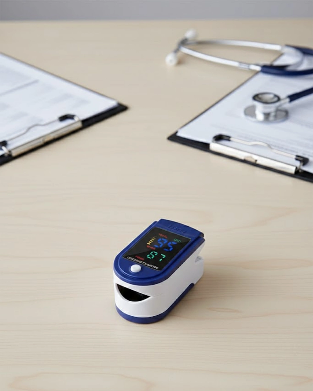 BUĞZ Kolay Kullanımlı Parmak Tipi Pulse Oksimetre Ev Tipi Kullanım