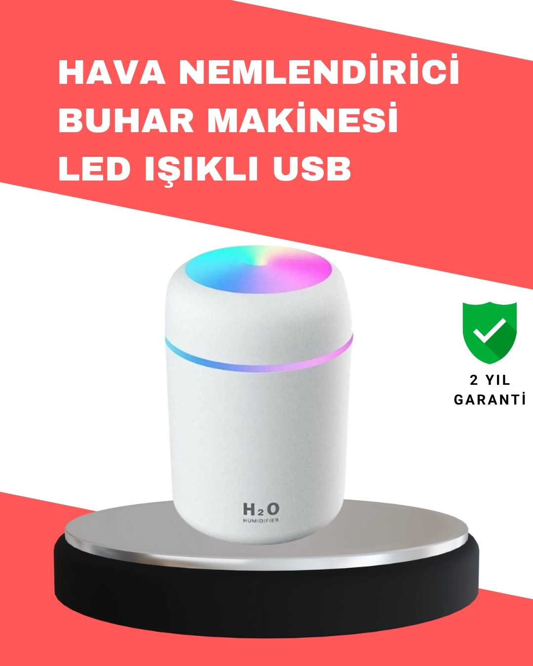 BUĞZ Kompakt Boyutlu Nemlendirici – 30-45ml/h Buhar Kapasiteli