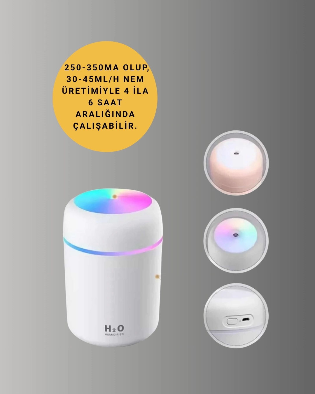 BUĞZ Kompakt Boyutlu Nemlendirici – 30-45ml/h Buhar Kapasiteli BUĞZ Kompakt Boyutlu Nemlendirici – 30-45ml/h Buhar Kapasiteli