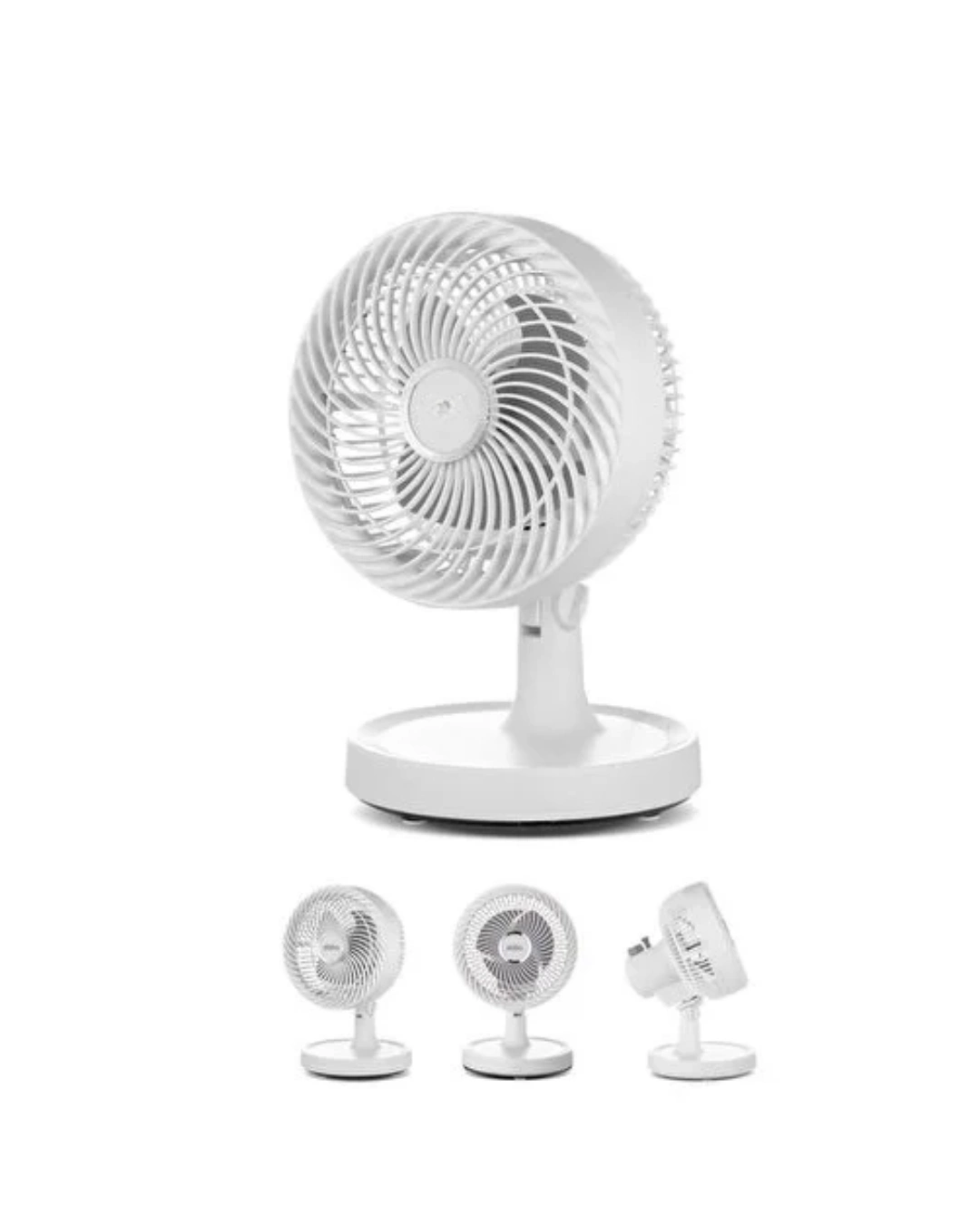 BUĞZ Kompakt Mini Fan Otomatik Salınımlı Sessiz Masaüstü Vantilatör