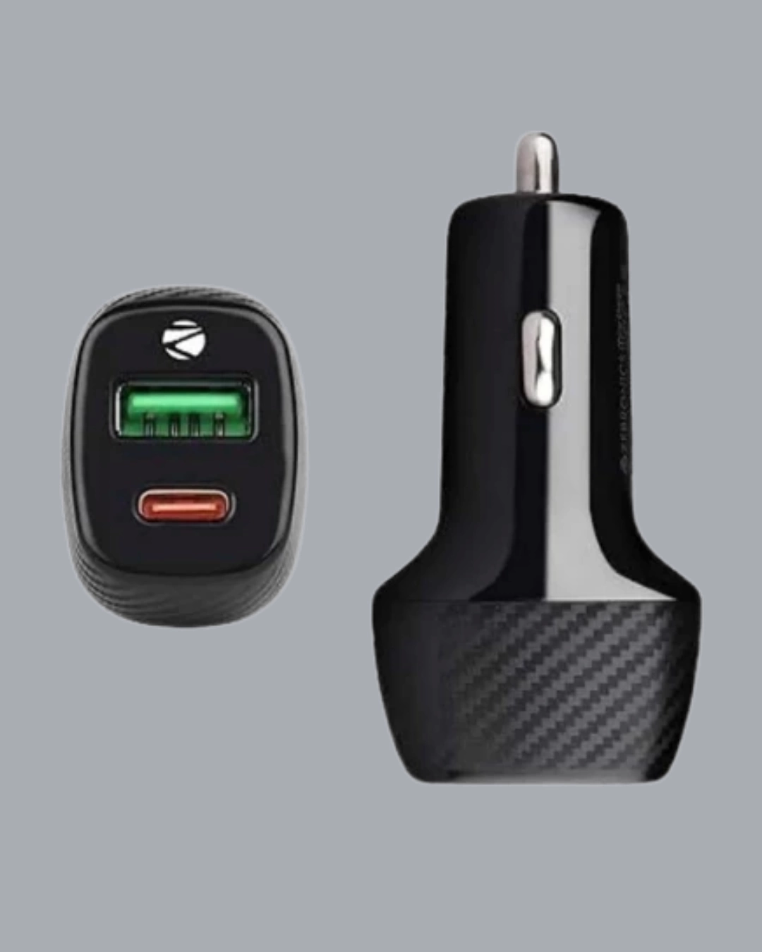 BUĞZ Kompakt Tasarımlı Type-C + USB Girişli Araç Şarj Başlığı