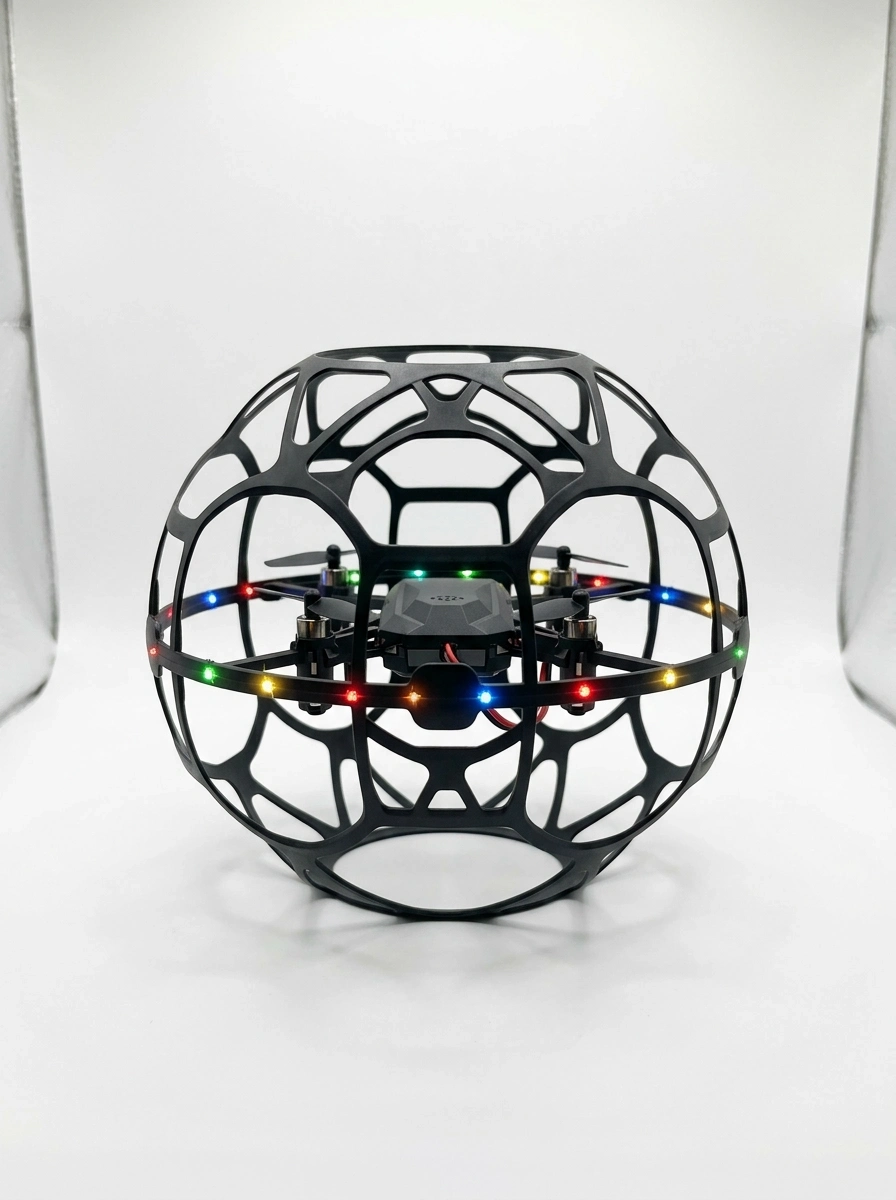 BUĞZ Koruyucu Kafesli Dron El Hareketiyle Kontrol Edilebilen Uçan