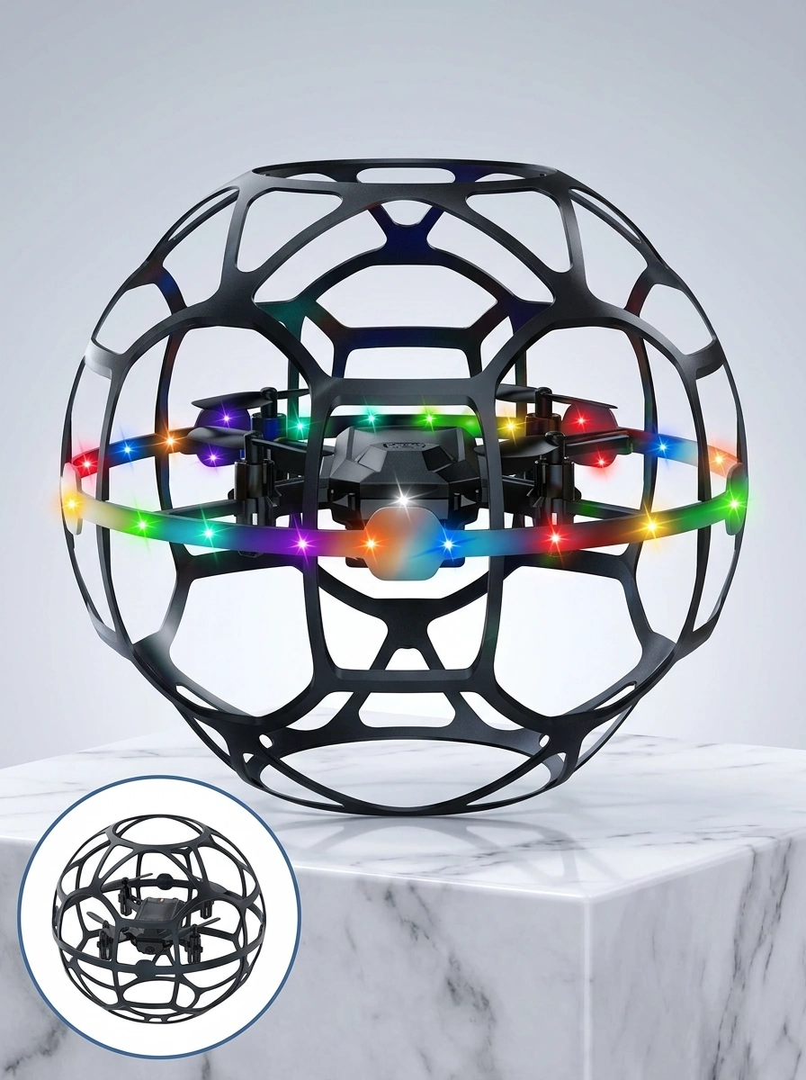 BUĞZ Koruyucu Kafesli Dron El Hareketiyle Kontrol Edilebilen Uçan