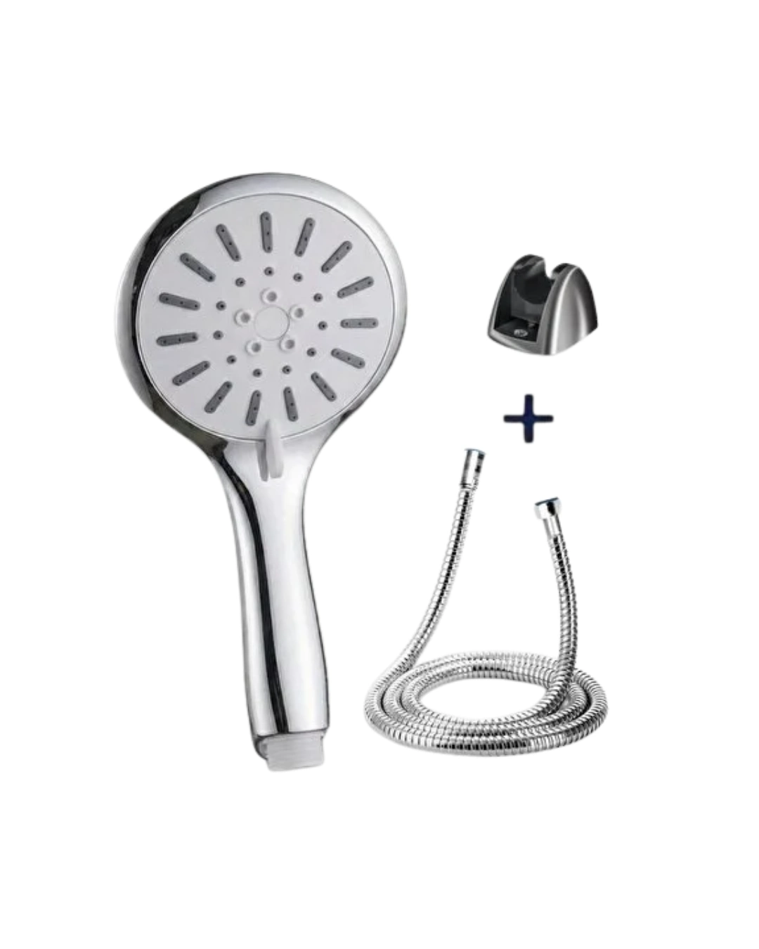 BUĞZ Krem Duş Başlığı Seti 4 Kademeli El Duşu Spiral Hortumlu Banyo Seti
