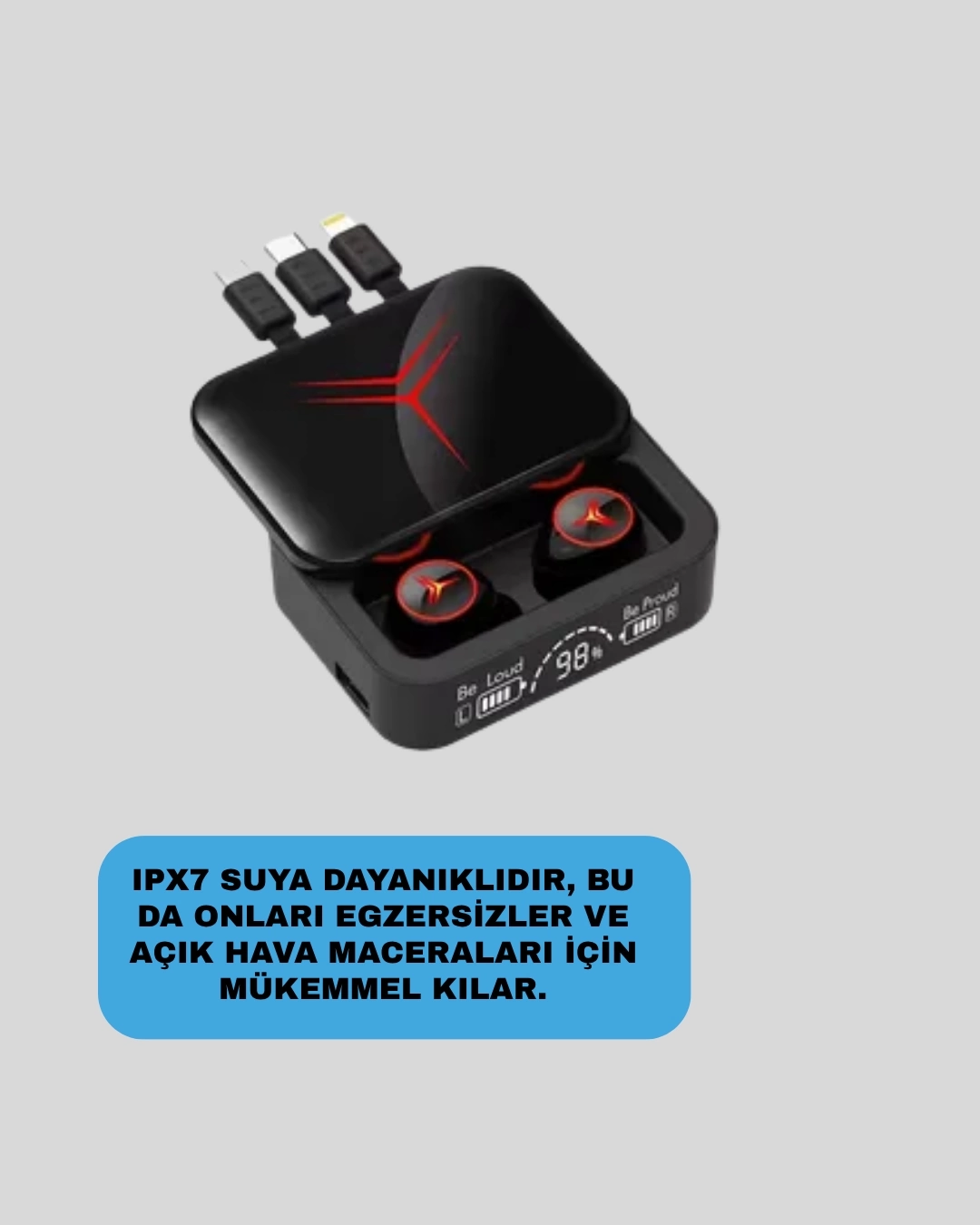 BUĞZ Kristal Ses Kaliteli Bluetooth Kulaklık – Android ve iOS Uyumlu