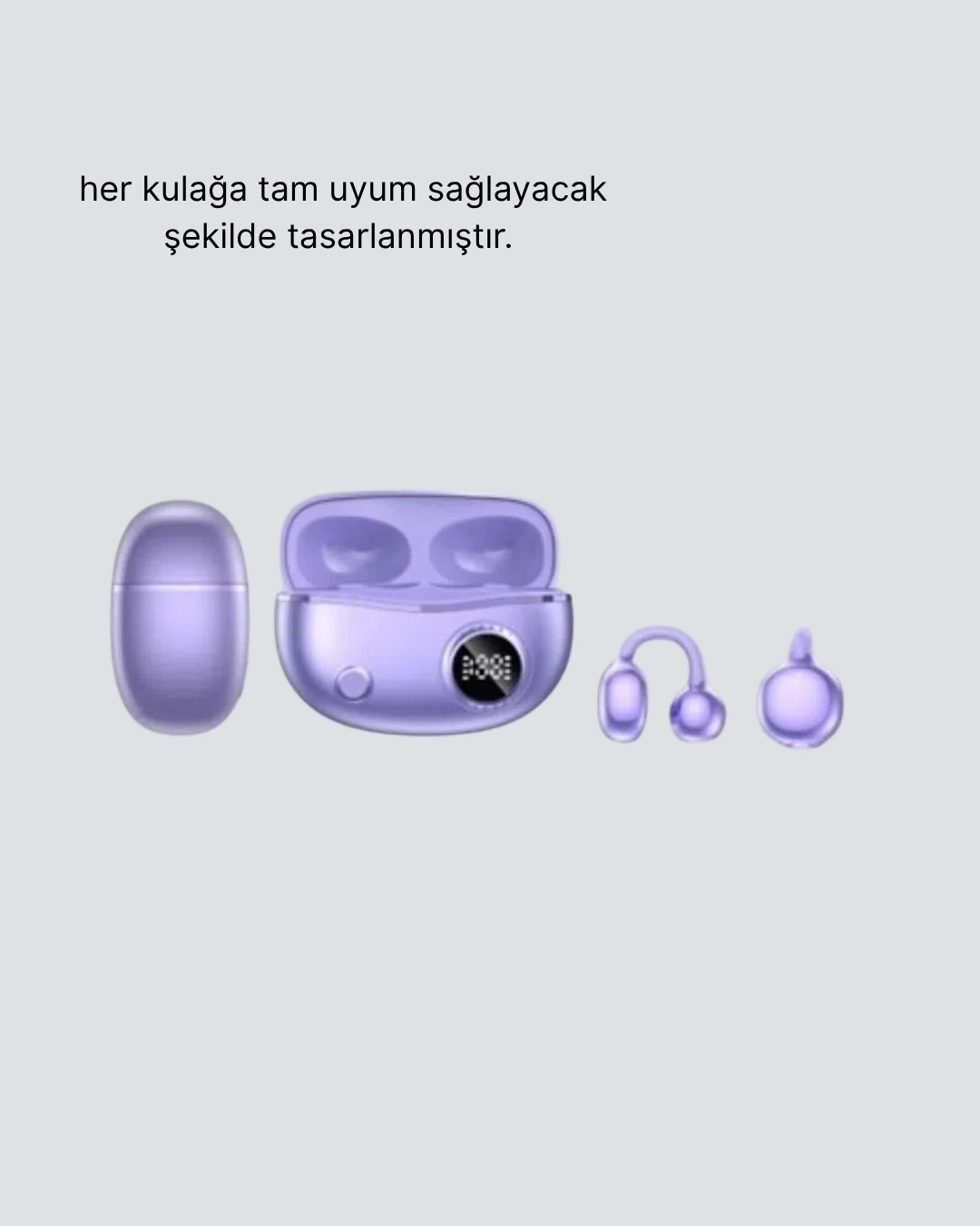 BUĞZ Kulak Arkası Klipsli Bluetooth Kulaklık YXG10 Silikon Malzemeli Ergonomik