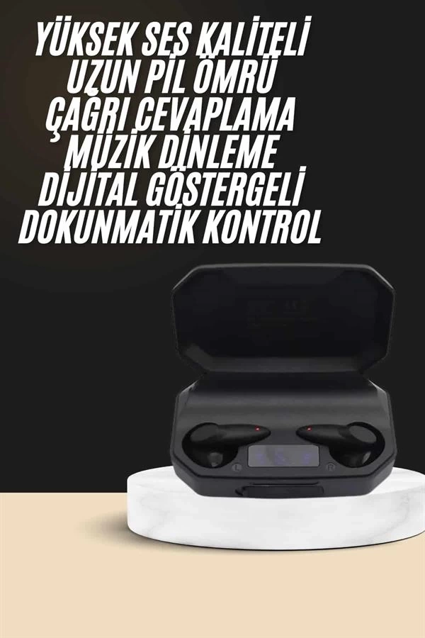 BUĞZ Kulak İçi Bluetooth Kulaklık Rgb Işıklı Çift Mikrofonlu iOS/Android Uyumlu BT 5.2