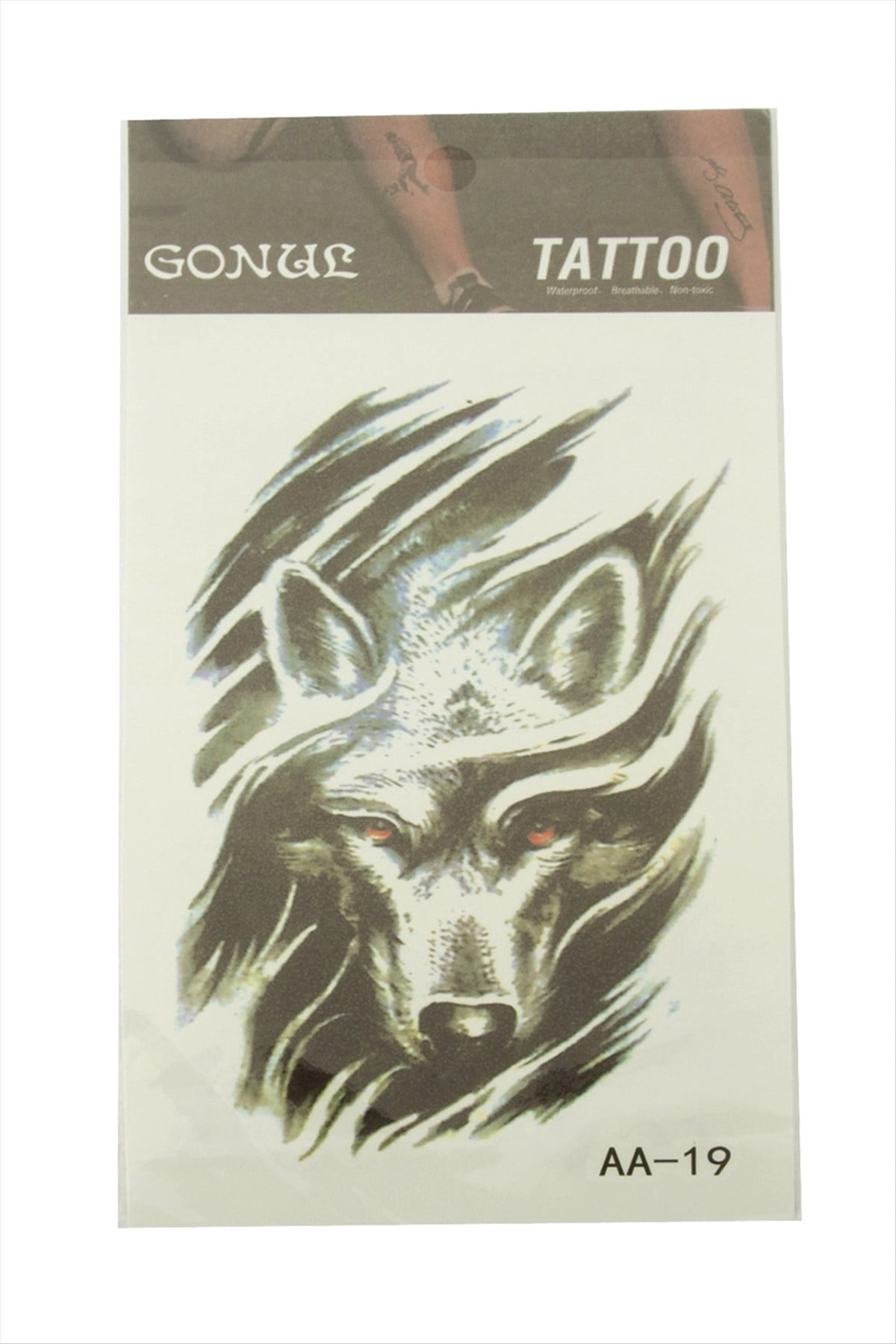 BUĞZ Kurt Tattoo Dövme Sticker