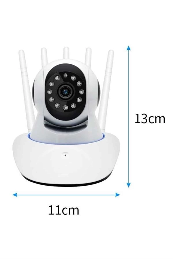 BUĞZ LED Aydınlatmalı 5 Antenli Motorlu 1080P Wifi Kamera Sensörlü