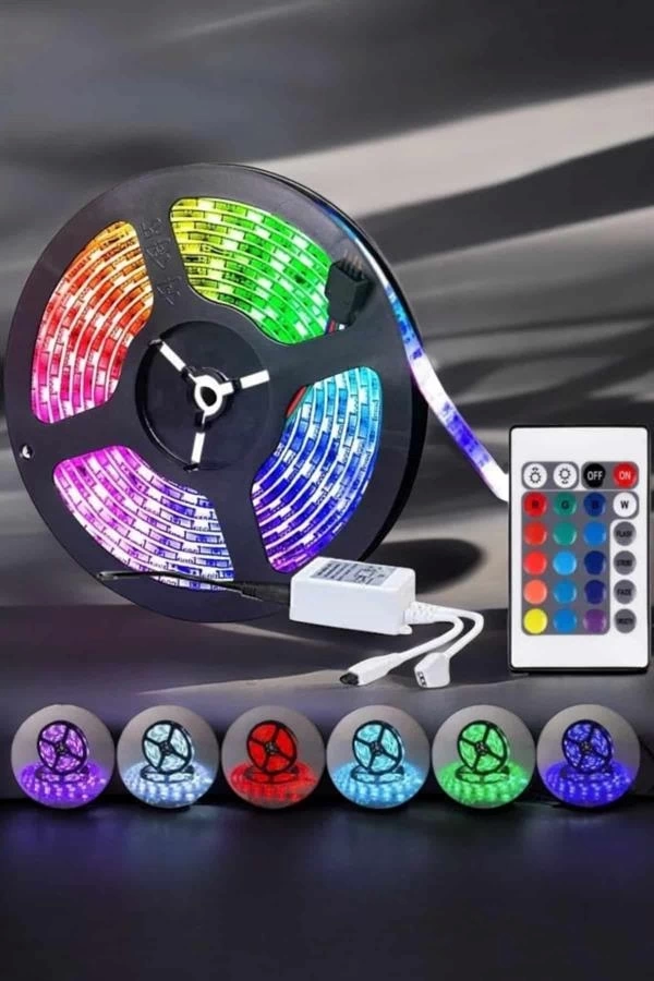 BUĞZ Led Işık 5 Metre Şerit Led RGB Işıklı