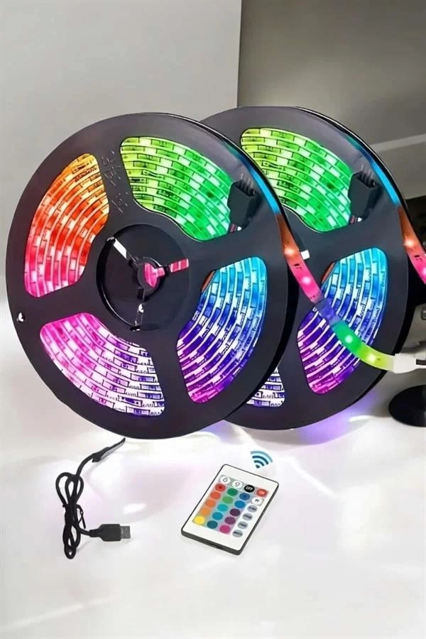 BUĞZ Led Işık 5 Metre Şerit Led RGB Işıklı