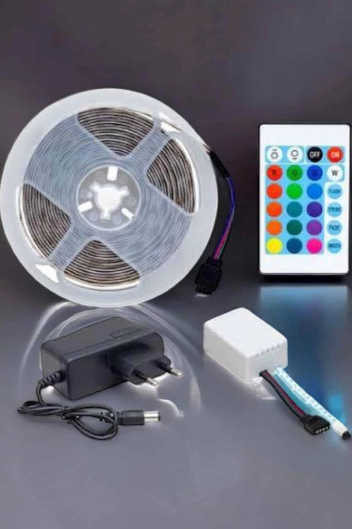 BUĞZ Led Işık 5 Metre Şerit Led RGB Işıklı