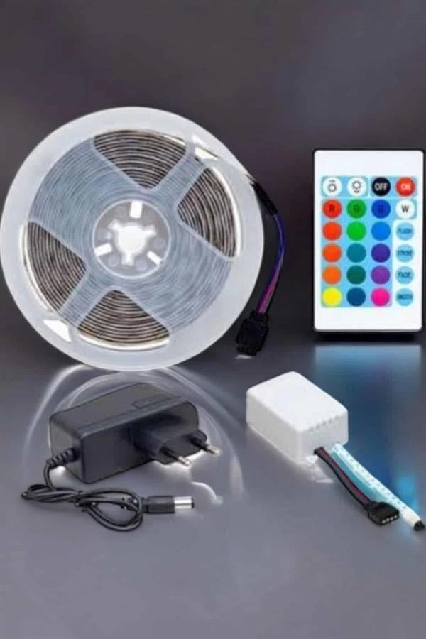 BUĞZ Led Işık 5 Metre Şerit Led RGB Işıklı