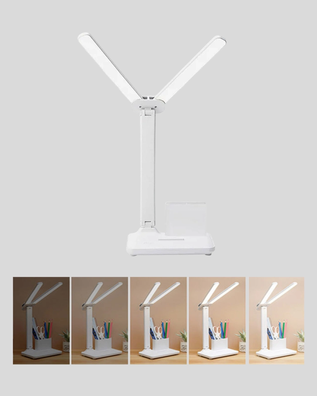 BUĞZ LED Işıklı Masa Lambası – Göz Yormayan, Kısılabilir ve Esnek Başlıklı