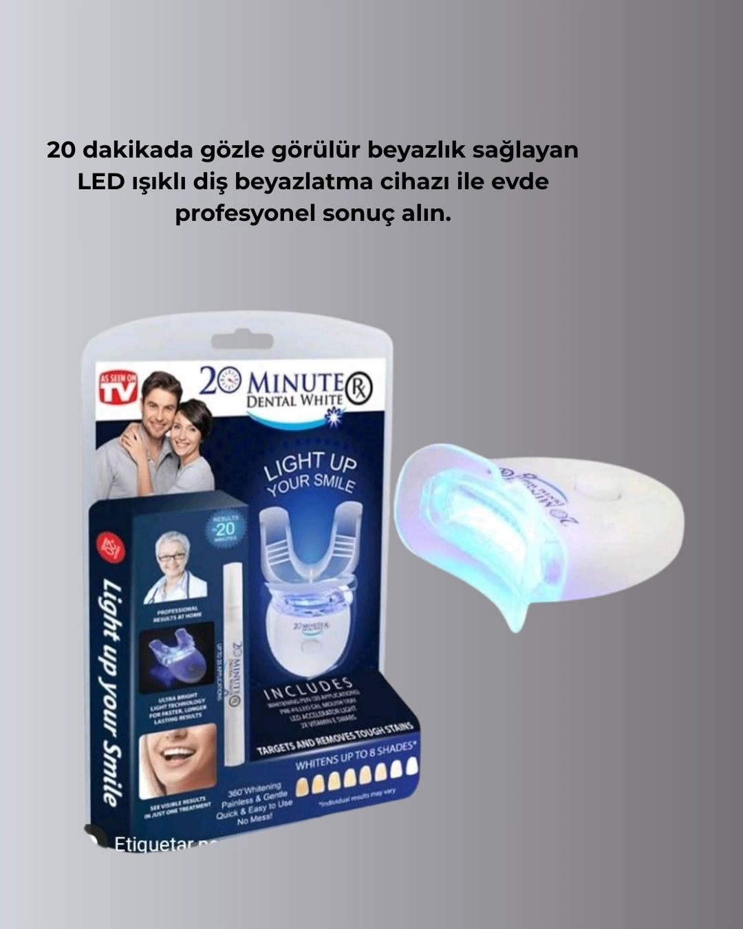 BUĞZ LED Işıklı Profesyonel Diş Beyazlatma Seti