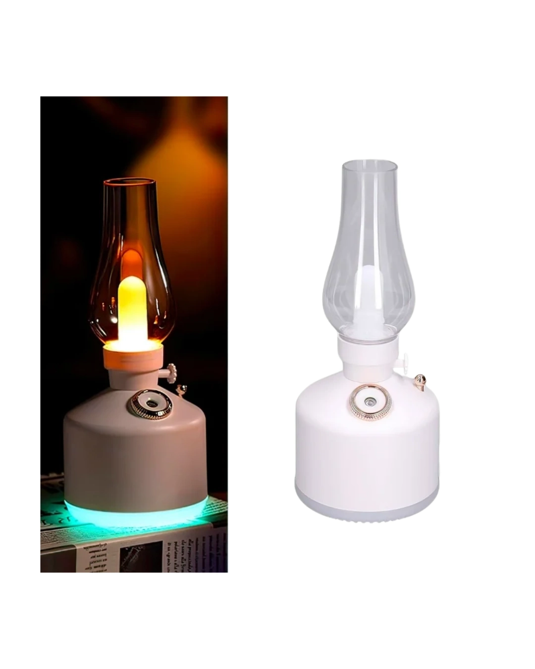BUĞZ LED Işıklı Vintage Hava Nemlendirici Aromaterapi Difüzörü USB Şarjlı