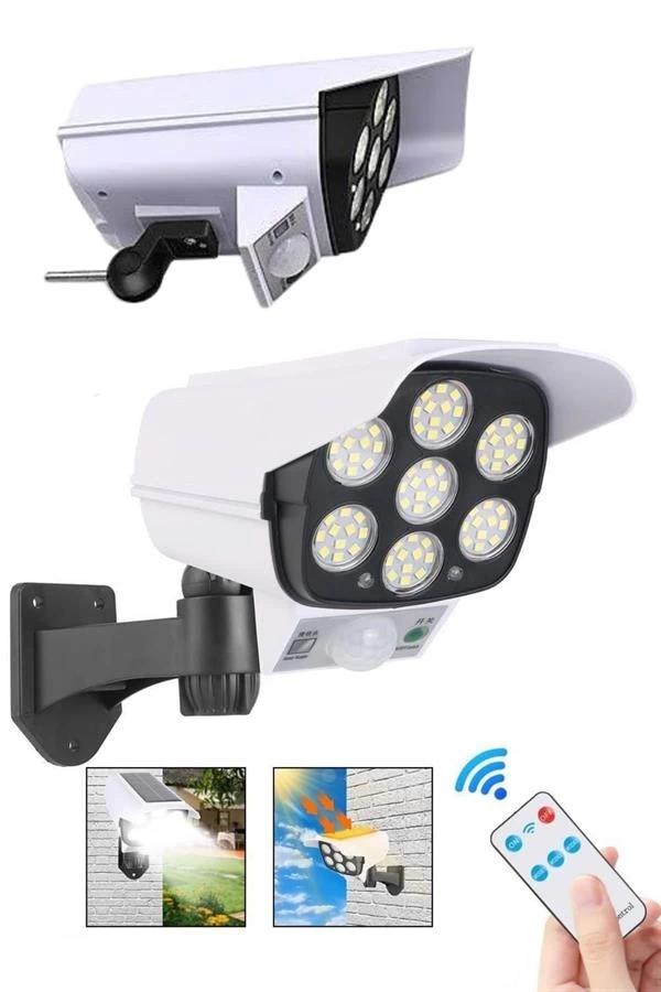 BUĞZ LED Lamba-Güneş Paneli Destekli Uzaktan Kumandalı Solar LED Lamba