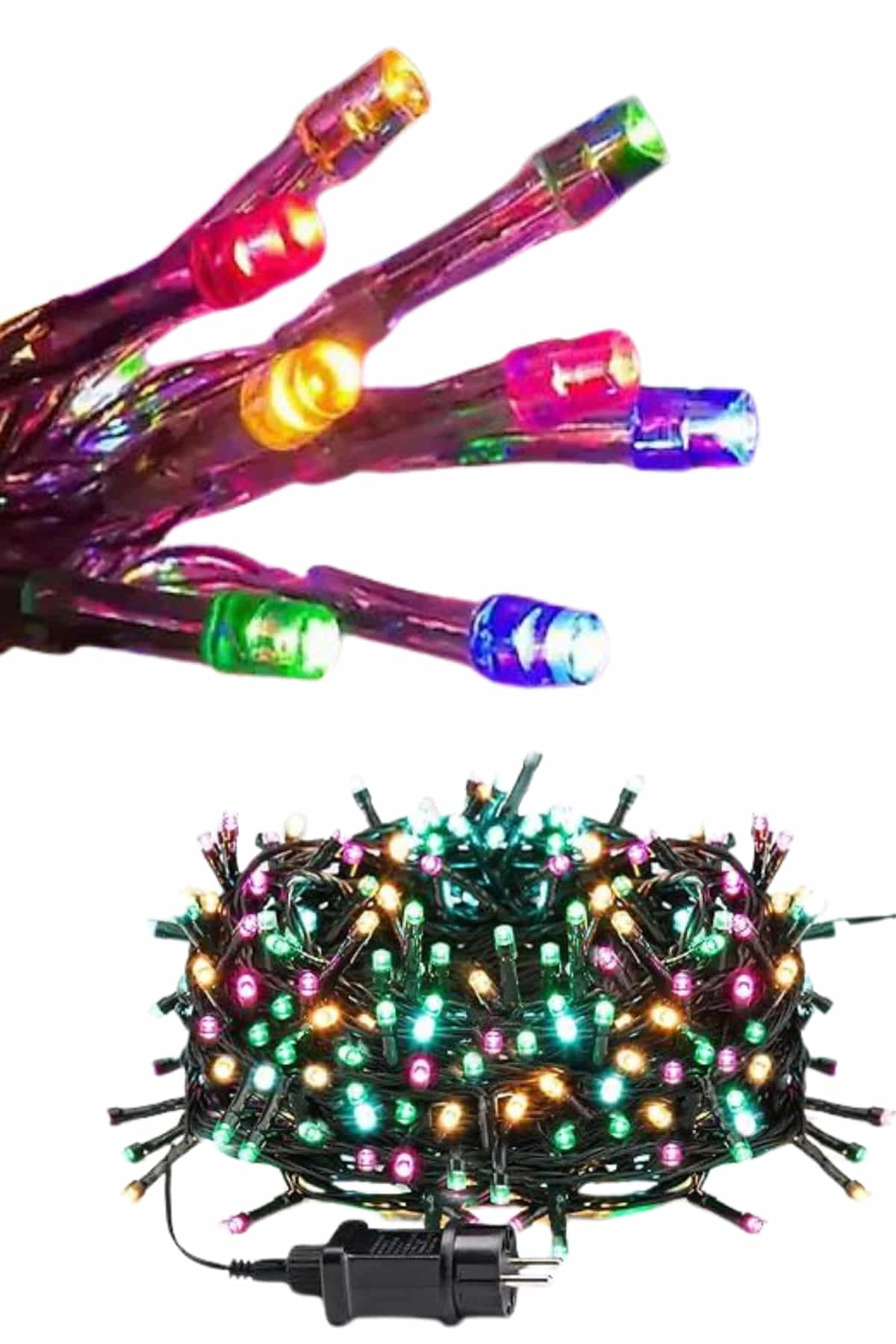 BUĞZ LEDLİ FİŞLİ LED DEKOR LAMBASI 5M RGB YILBAŞI AĞACI IŞIĞI - BUĞZ
