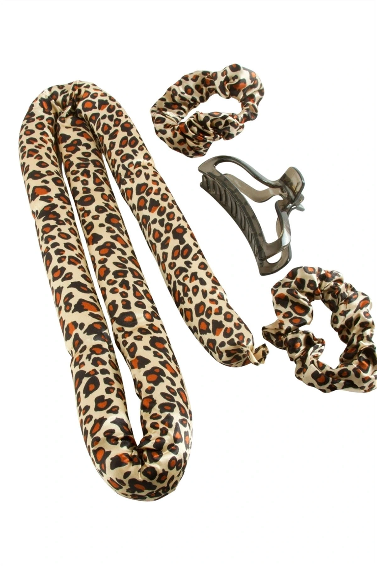 BUĞZ leopar Desenli Bugidi Saç Şekillendirici Sünger Set