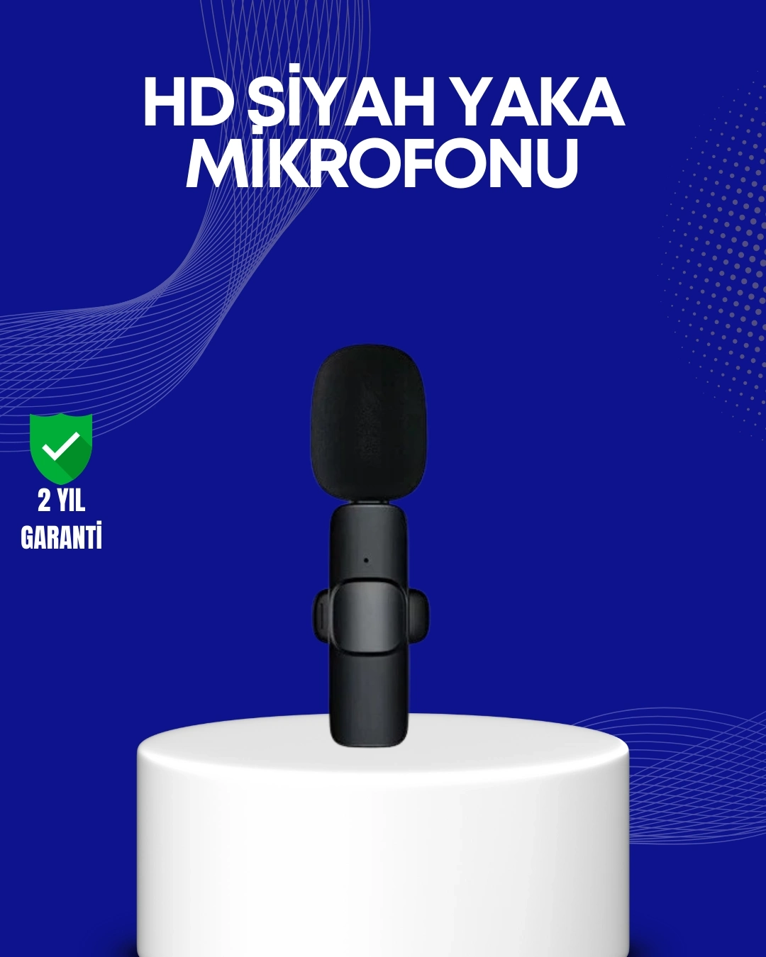 BUĞZ Lightning Girişli 2’li Kablosuz Yaka Mikrofonu Çift Kişilik Kayıt