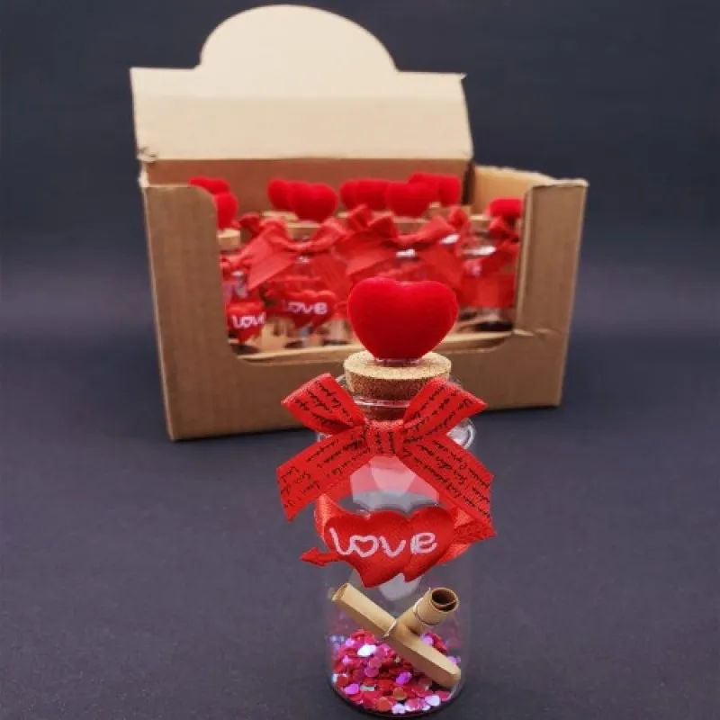 BUĞZ LOVE KALPLİ DİLEK ŞİŞESİ