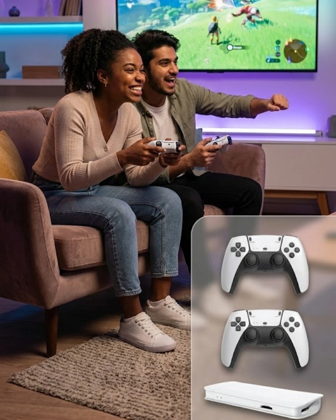 BUĞZ M15 Retro Konsol – 20.000 Oyunlu, Çift Gamepadli, 4K HDMI