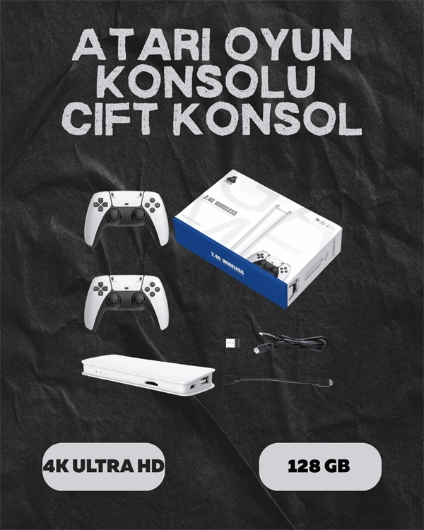 BUĞZ M15 Retro Konsol – 20.000 Oyunlu, Çift Gamepadli, 4K HDMI