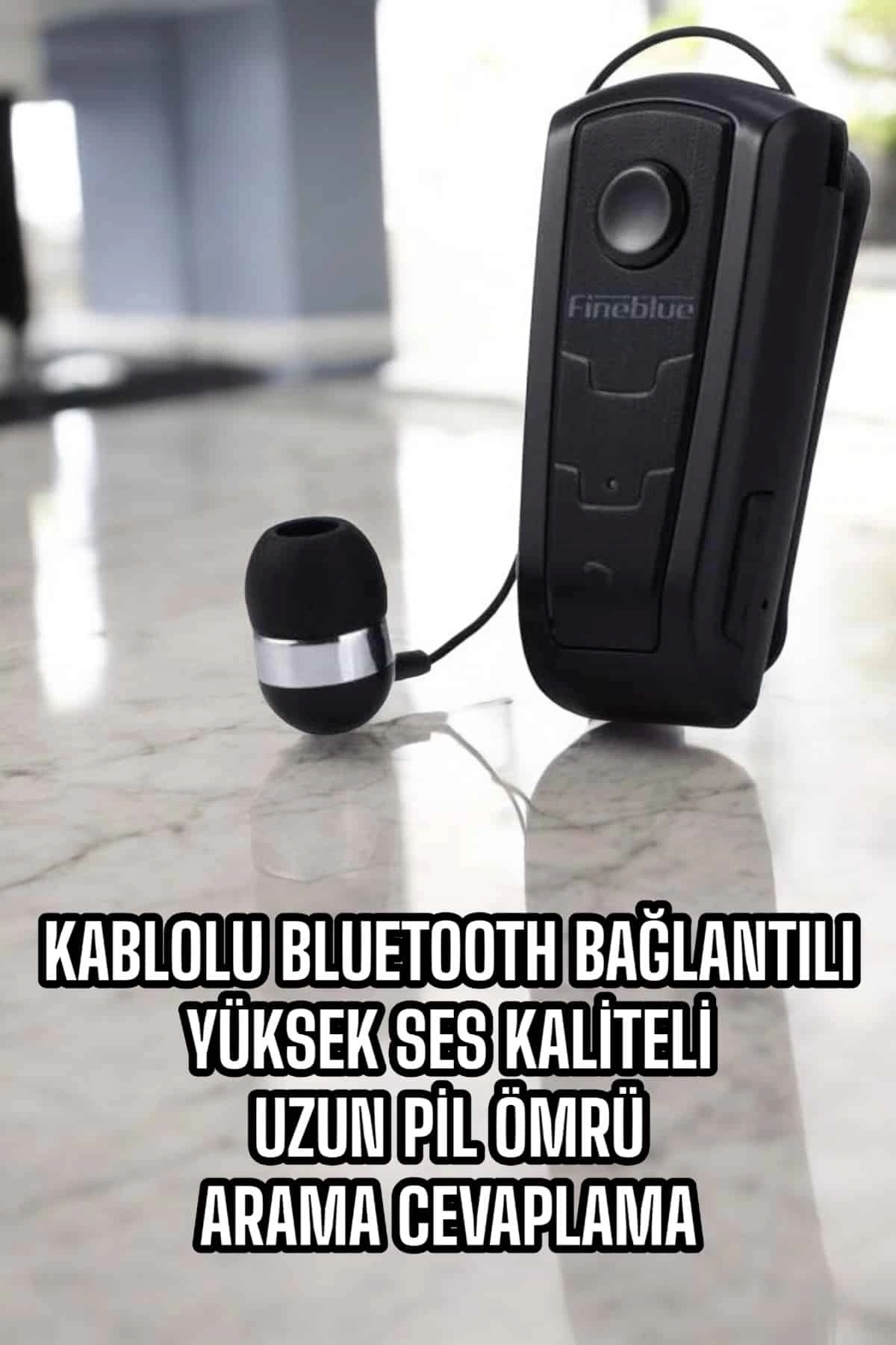 BUĞZ Makaralı Bluetooth Kulaklık Çağrı Cevaplama Kablolu Uzun Pil Ömrü