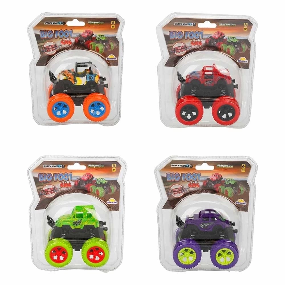 BUĞZ Maxx Wheels Big Foot 4x4 Sürtmeli Araba -86841  - 1 adet stokta olan gönderilir