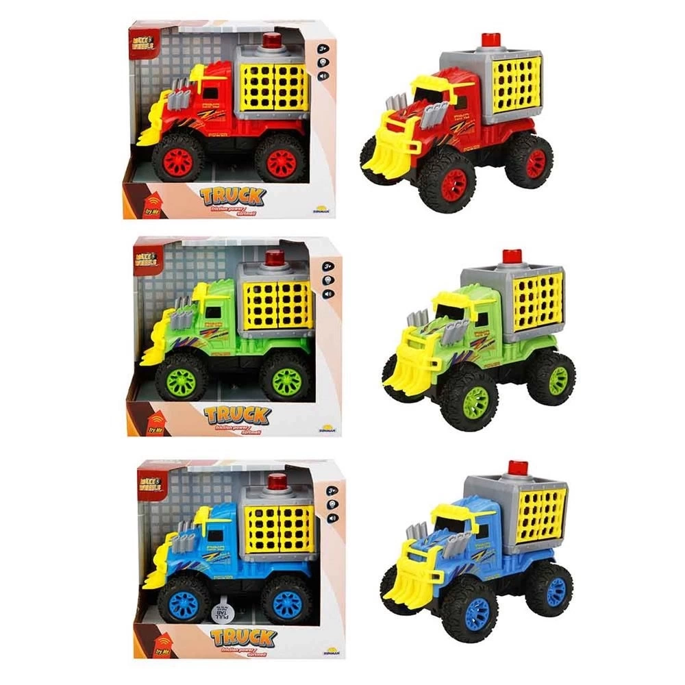 BUĞZ Maxx Wheels Sesli Ve Işıklı Canavar Dinozor Taşıma Kamyonu  - 1 Adet Stokta Olan Gönderilir