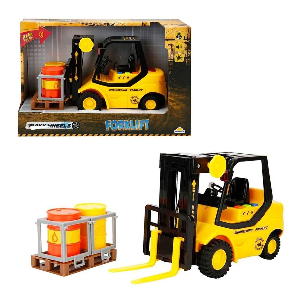 BUĞZ Eco Lounge Sesli ve Işıklı Forklift 24 cm 1 Adet Fiyatıdır