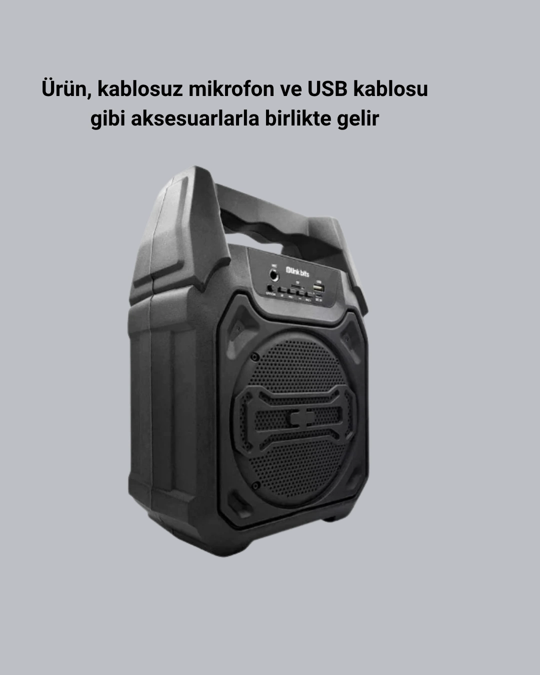 BUĞZ Mikrofonlu Bluetooth Ses Sistemli USB, Micro SD, FM ve Uzun Pil Ömrü