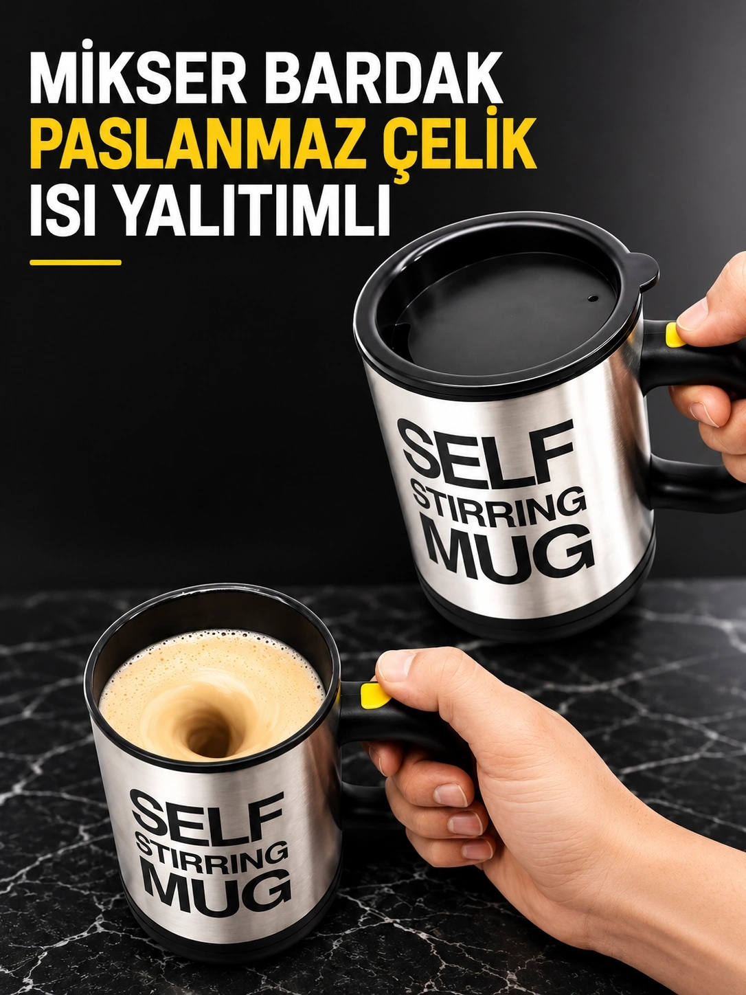 BUĞZ MİKSER BARDAK PASLANMAZ ÇELİK ISI YALITIMLI