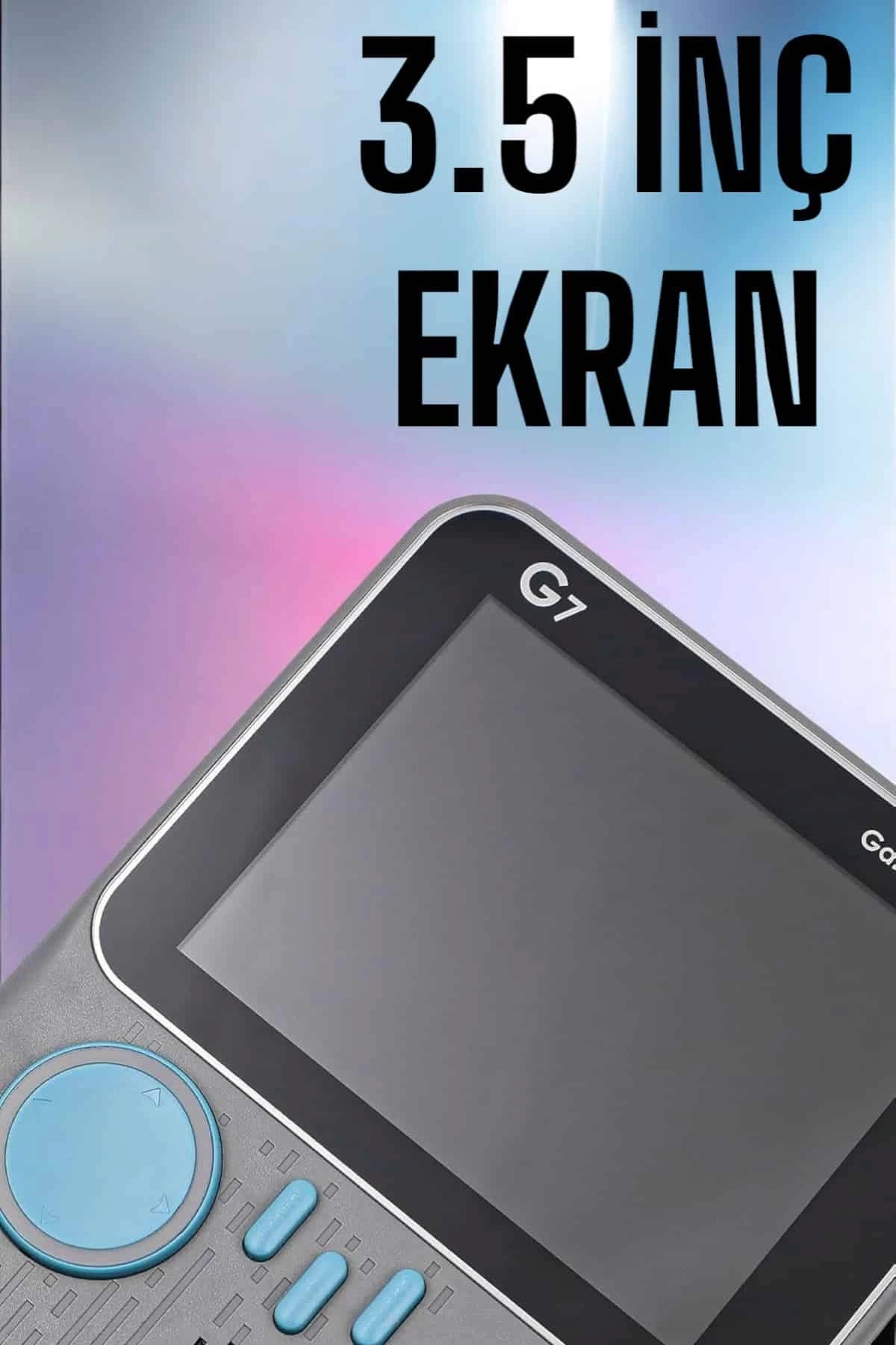 BUĞZ Mini Atari El Atarisi 3.5 inç Ekran Çift Konsol 666 Adet Retro Oyun Gameboy El Atarisi