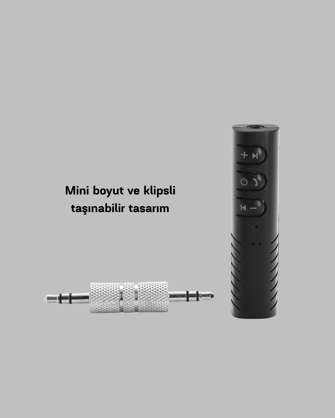 BUĞZ Mini Bluetooth Ses Alıcısı 3.5mm Girişli Kablosuz Müzik Adaptörü