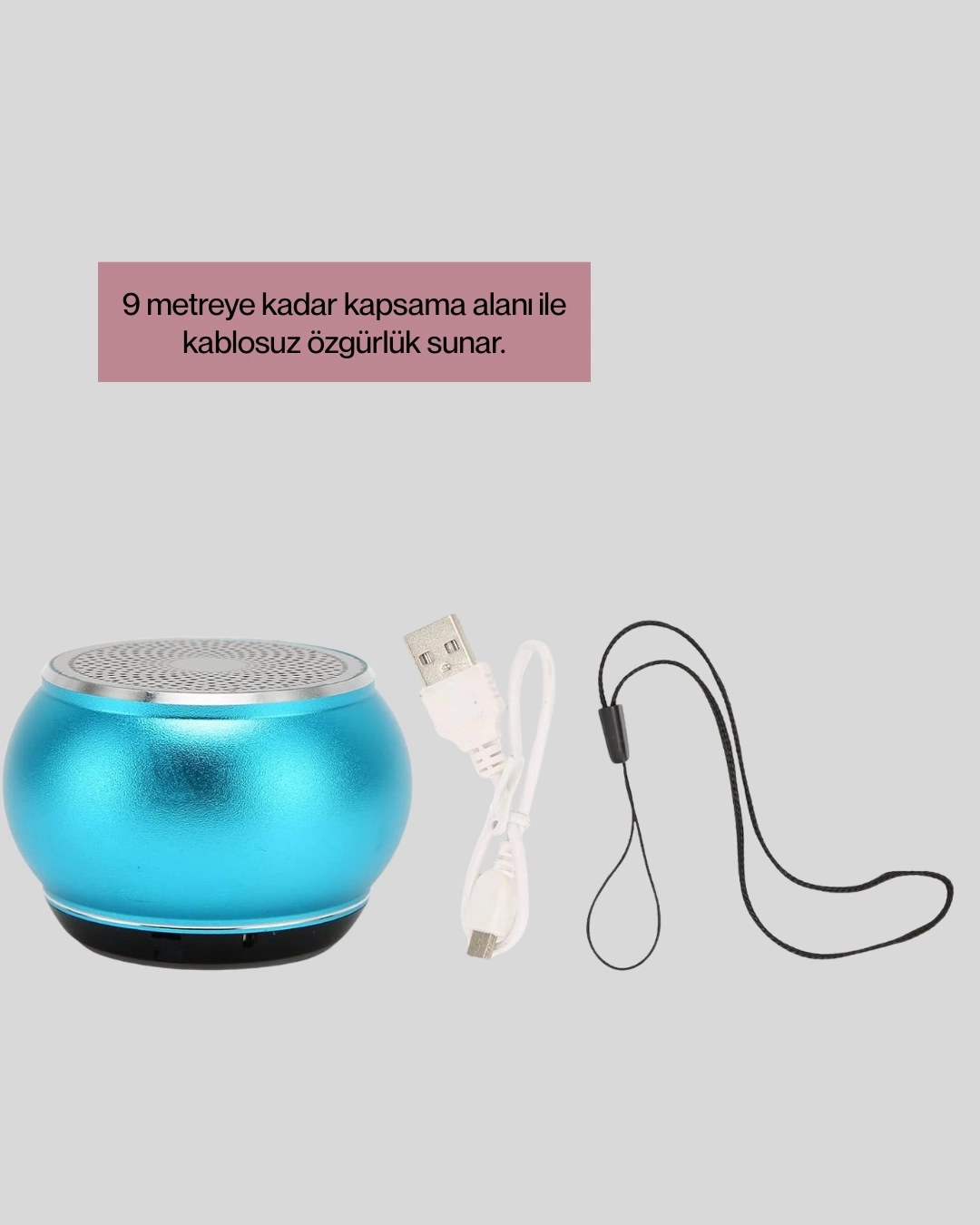 BUĞZ Mini Bluetooth Speaker | Uzun Pil Ömrü, Şık ve Hafif Tasarım