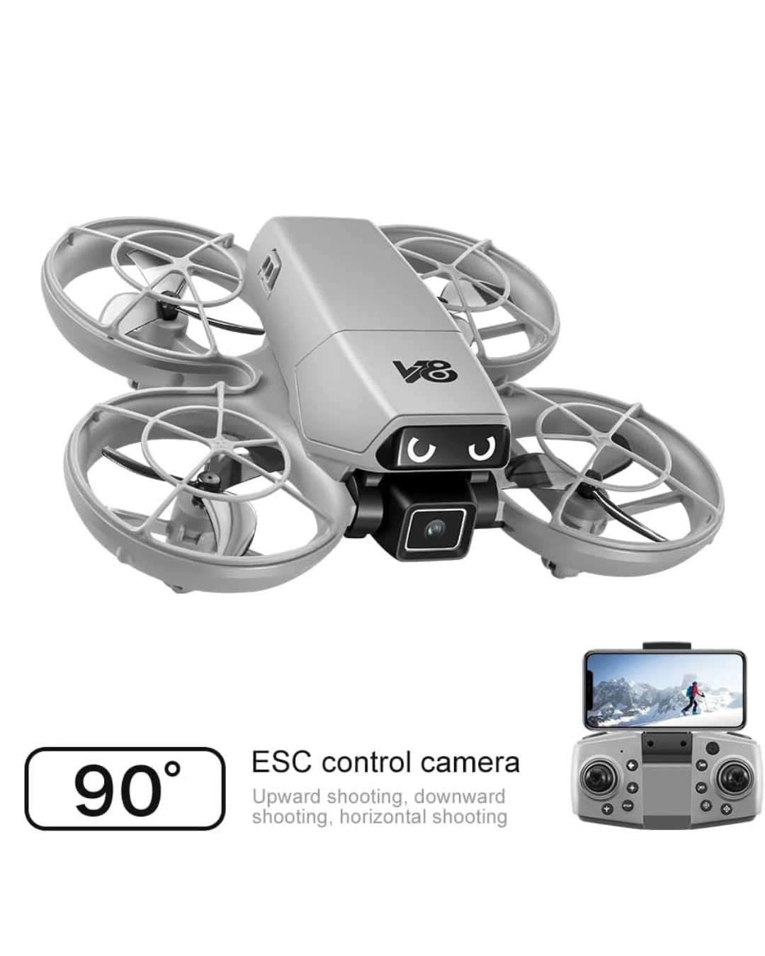 BUĞZ Mini Drone Fotoğraf ve Video Çekimli Optical Hover Sistemli