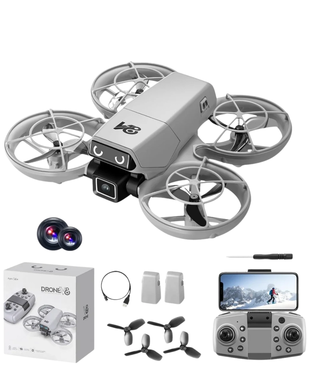 BUĞZ Mini Drone Fotoğraf ve Video Çekimli Optical Hover Sistemli
