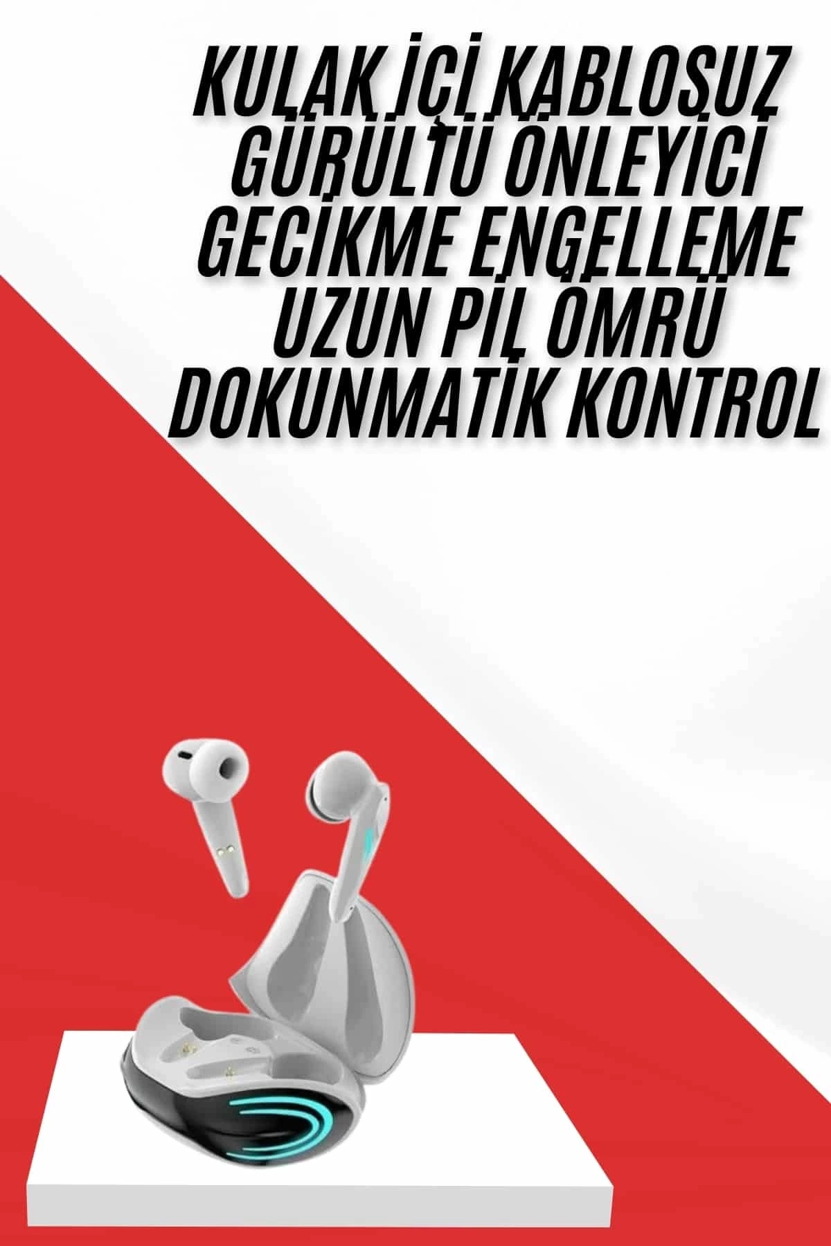 BUĞZ Mini Gaming Kulaklık Oyuncu Kulaklığı Bluetooth Kulaklık Android ve İOS Uyumlu